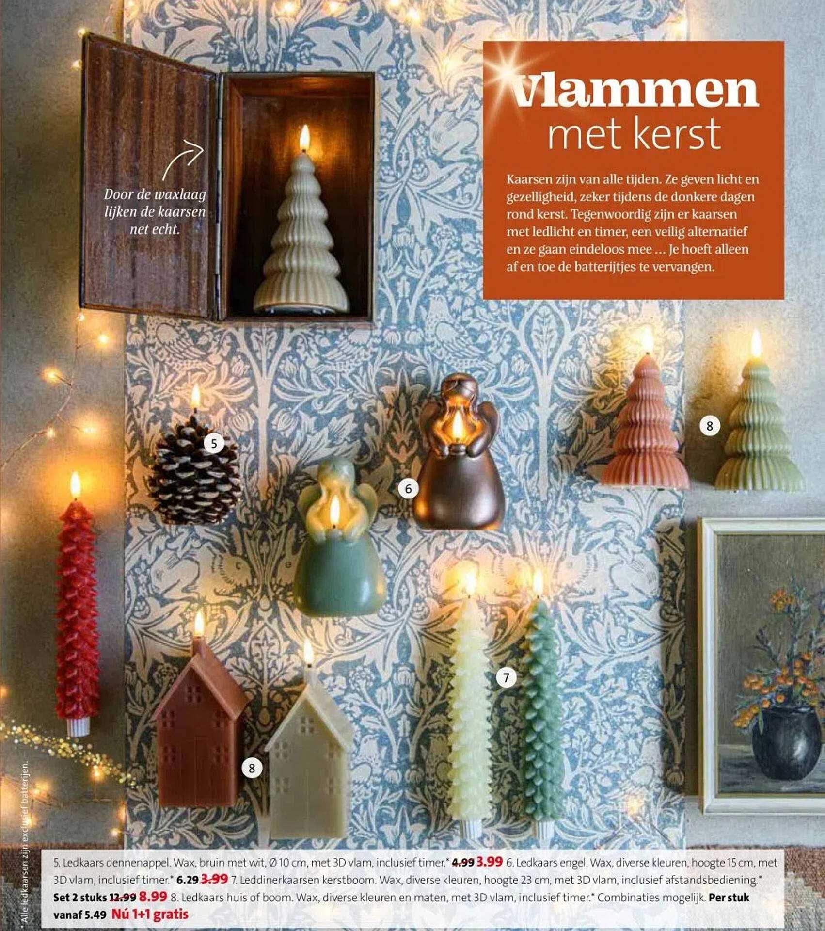 Vlammen met kerst
