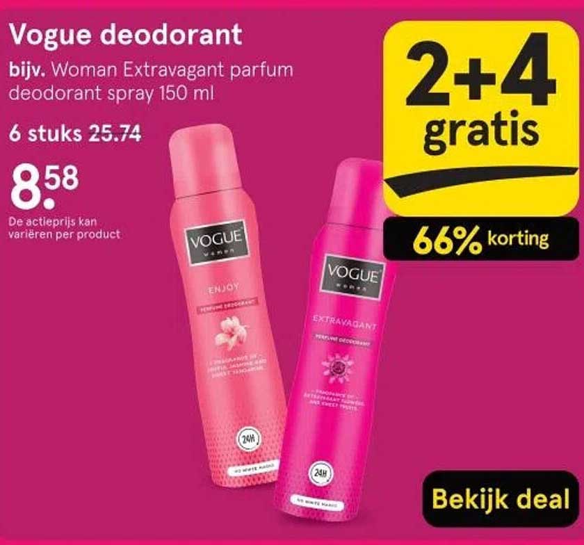 Vogue deodorant bijv. Woman Extravagant parfum deodorant spray 150 ml