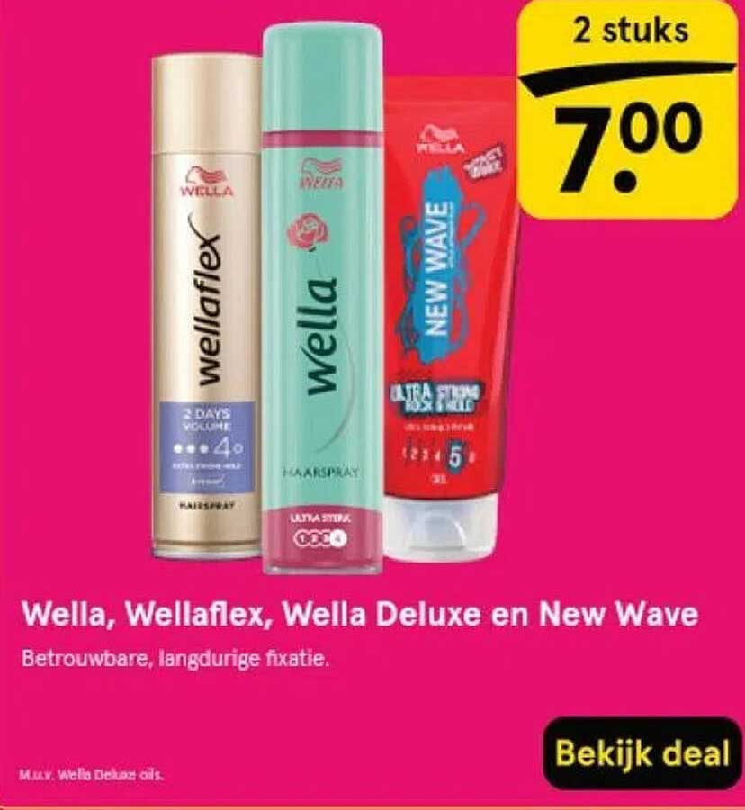 Wella, Wellaflex, Wella Deluxe en New Wave