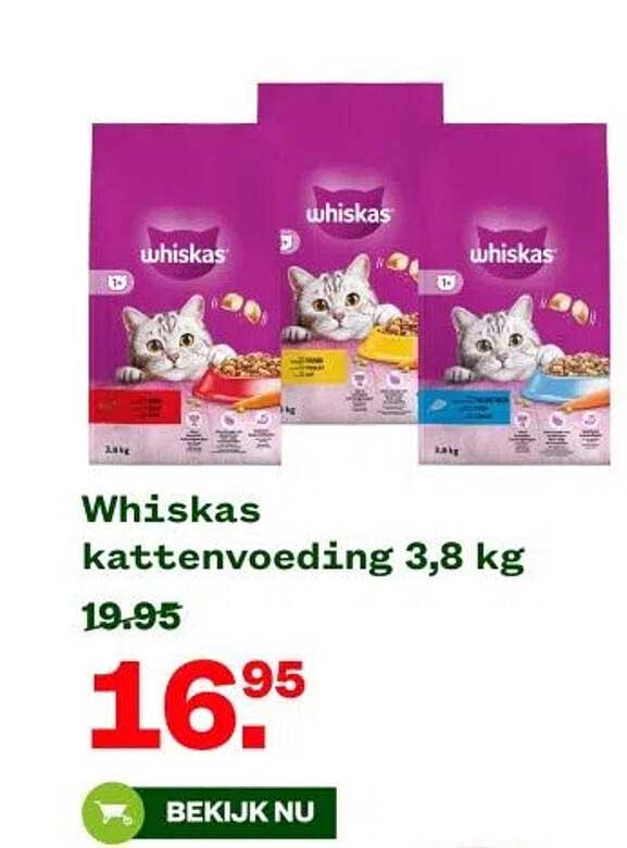 Whiskas kattenvoeding 3,8 kg