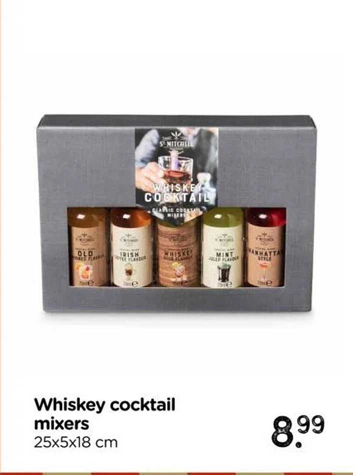 Whiskey cocktail mixers