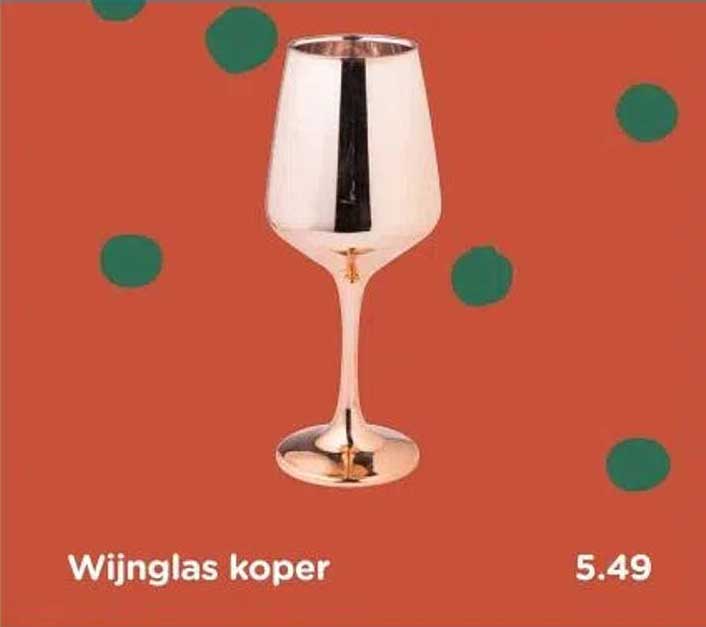Wijnglas koper