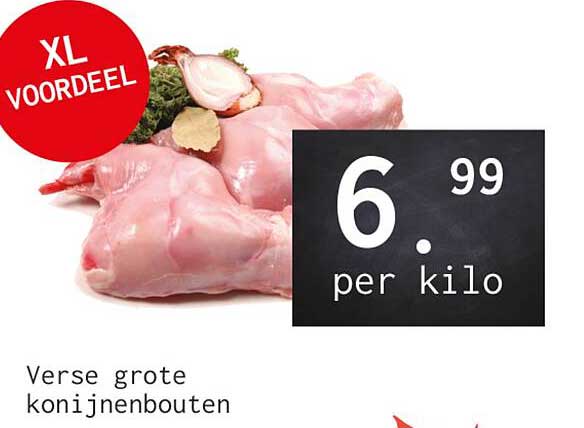 XL VOORDEEL Verse grote konijnenbouten