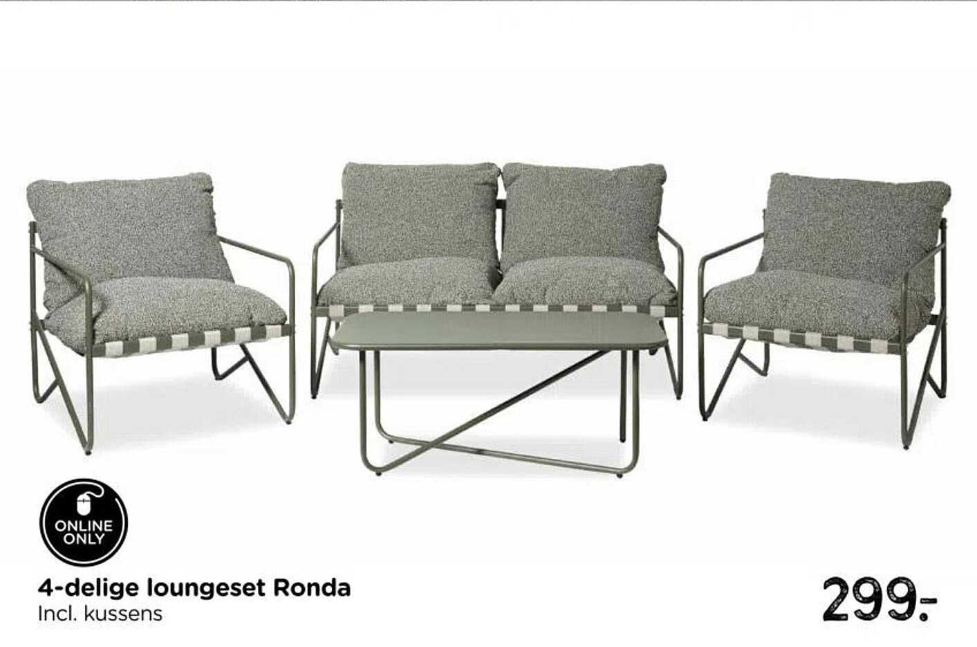 4-delige loungeset Ronda