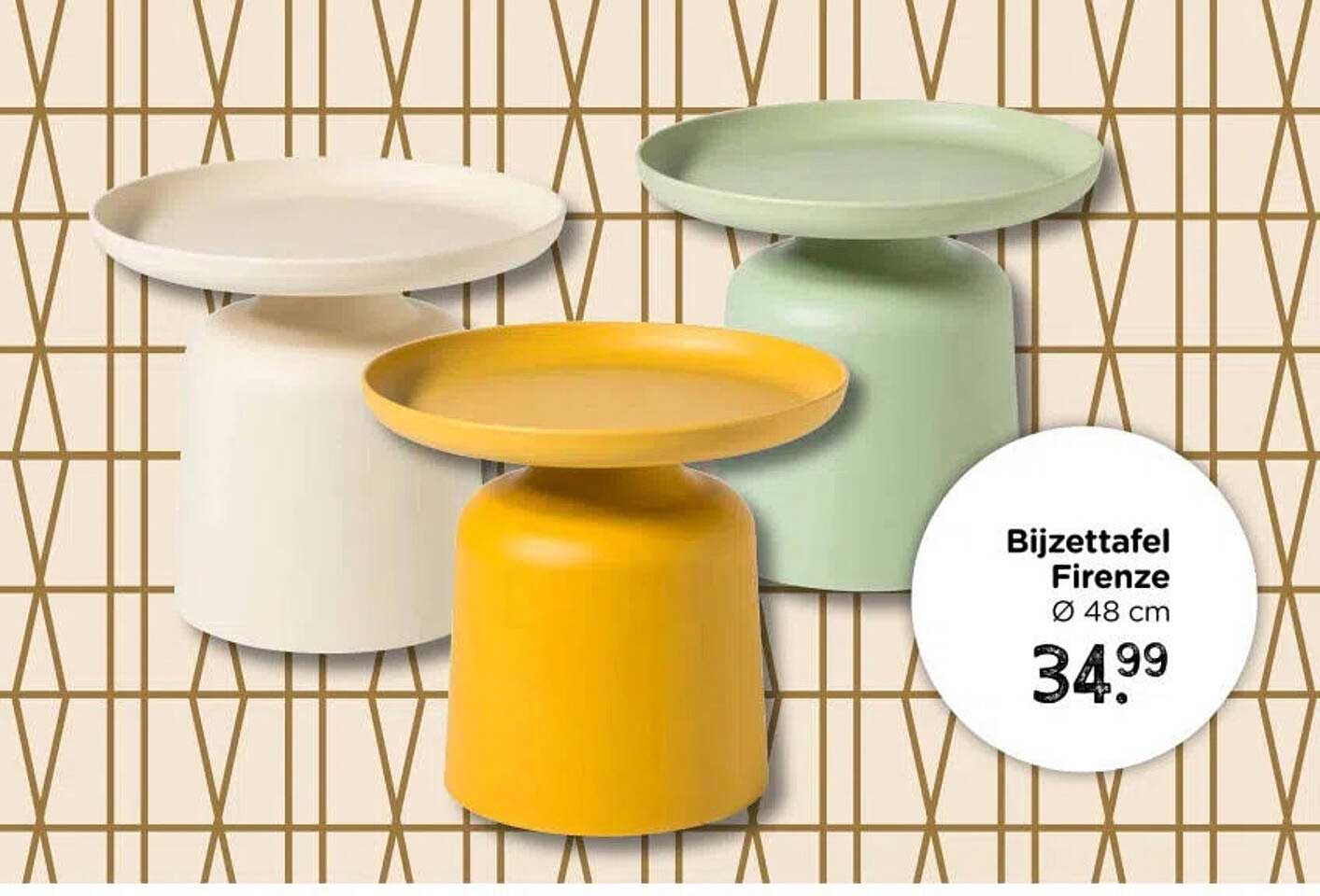Bijzettafel Firenze Ø 48 cm