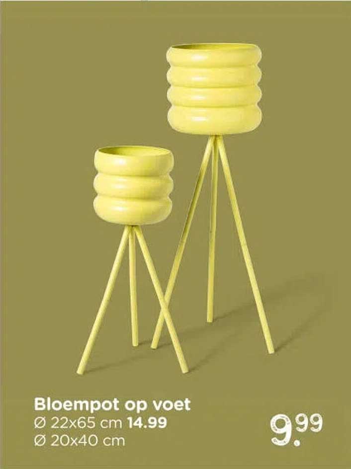 Bloempot op voet