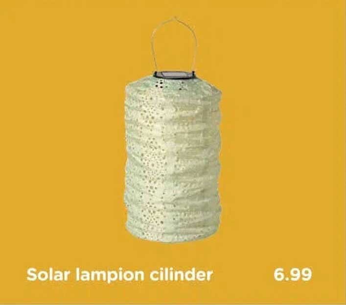 Solar lampion cilinder