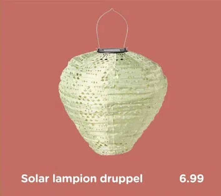 Solar lampion druppel