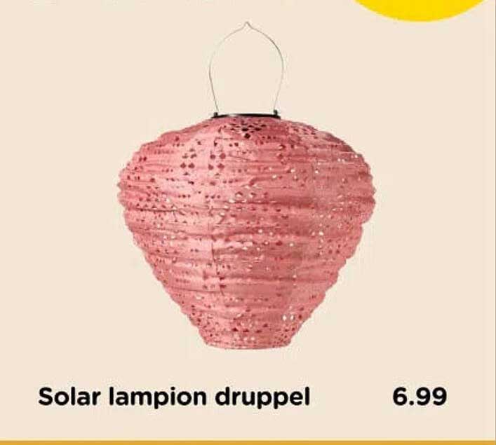 Solar lampion druppel
