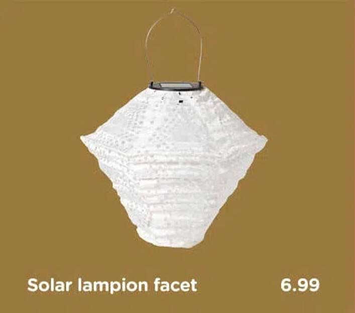 Solar lampion facet
