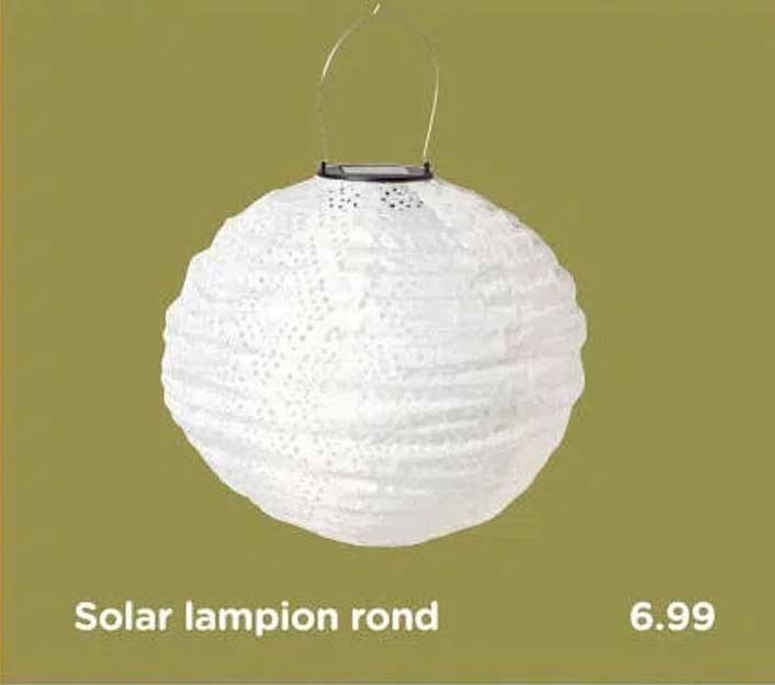 Solar lampion rond