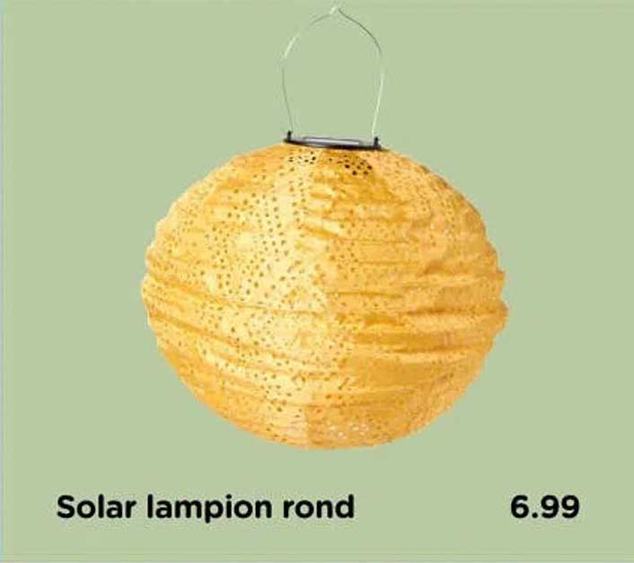 Solar lampion rond