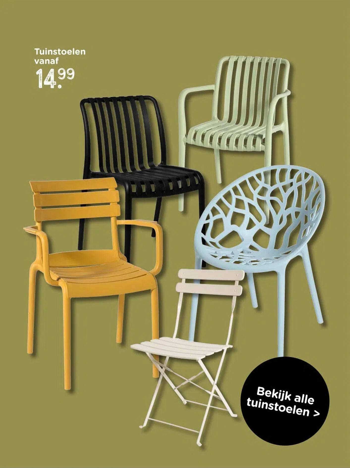 Tuinstoelen vanaf