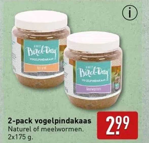 2-pack vogel pindakaas