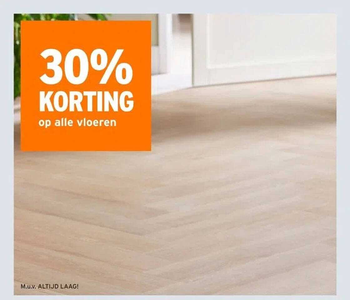 30% KORTING op alle vloeren