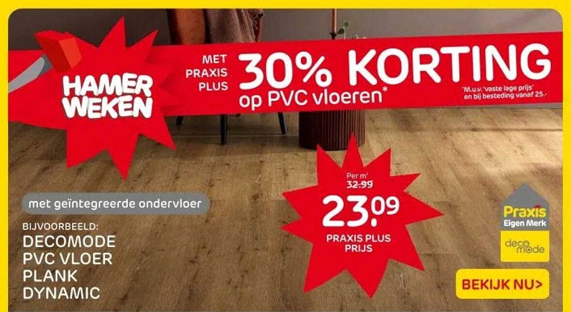 30% KORTING op PVC vloeren