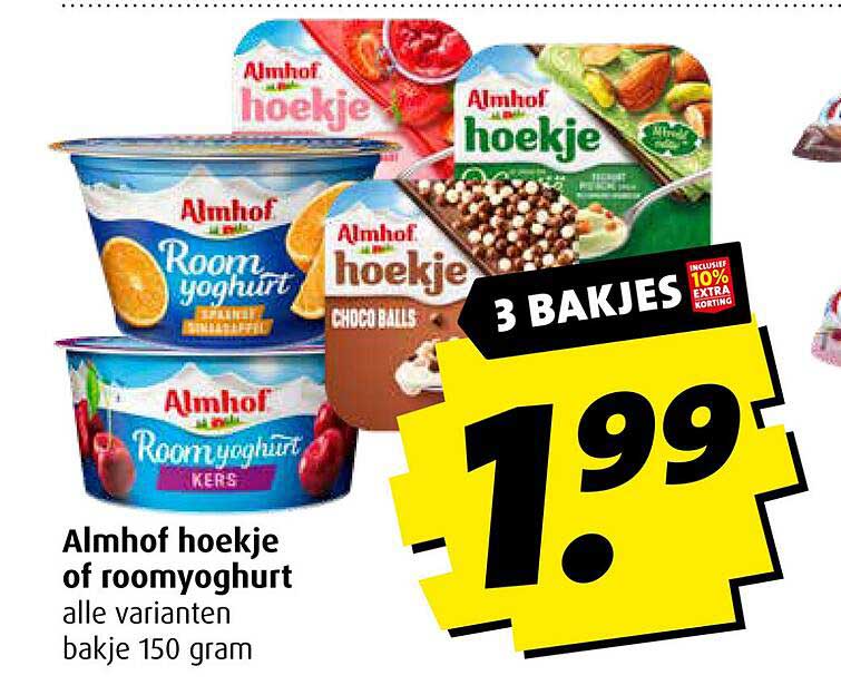 Almhof hoekje of roomyoghurt