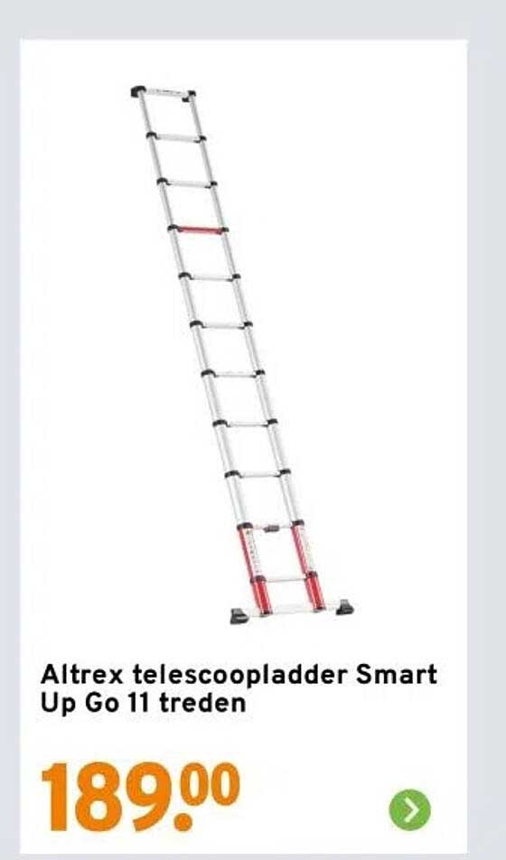 Altrex telescoopladder Smart Up Go 11 treden