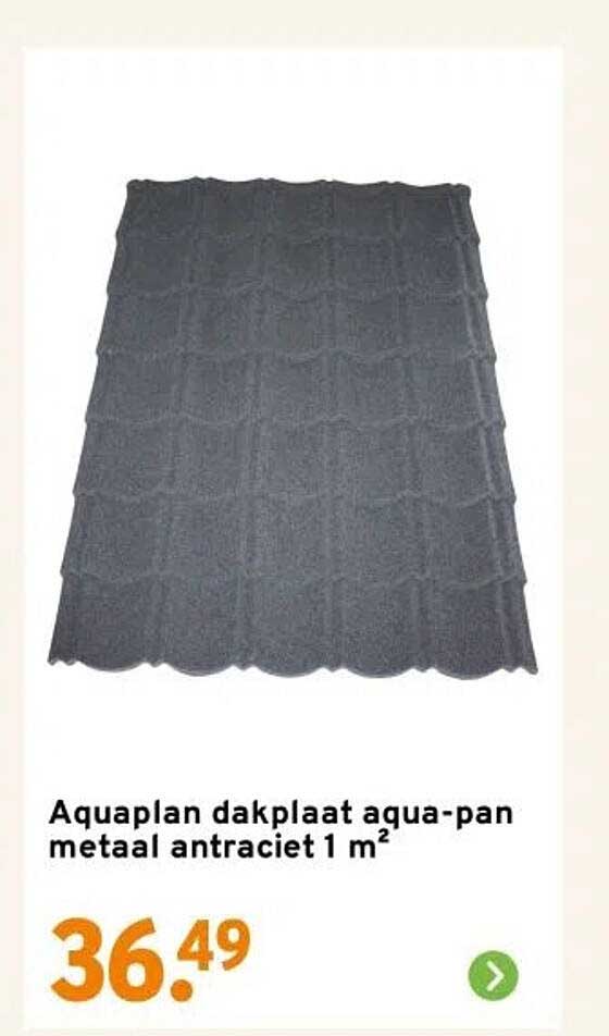 Aquaplan dakplaat aqua-pan metaal antraciet 1 m²