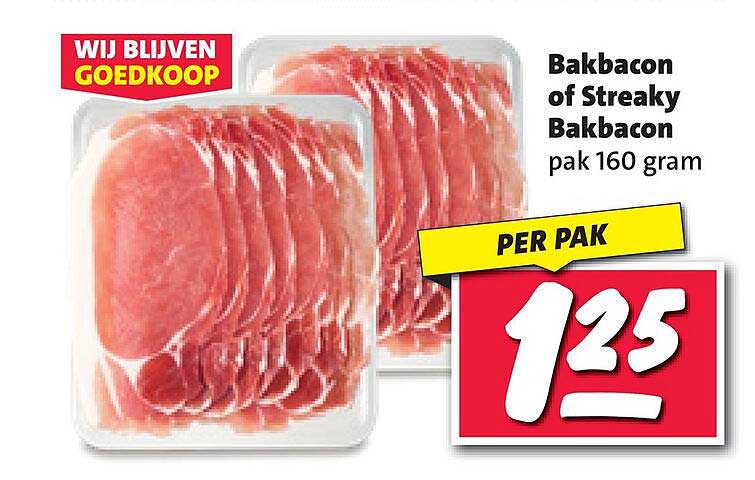 Bakbacon of Streaky Bakbacon pak 160 gram
