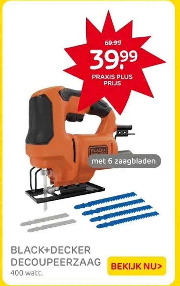 BLACK+DECKER DECOUPEERZAAG 400 watt