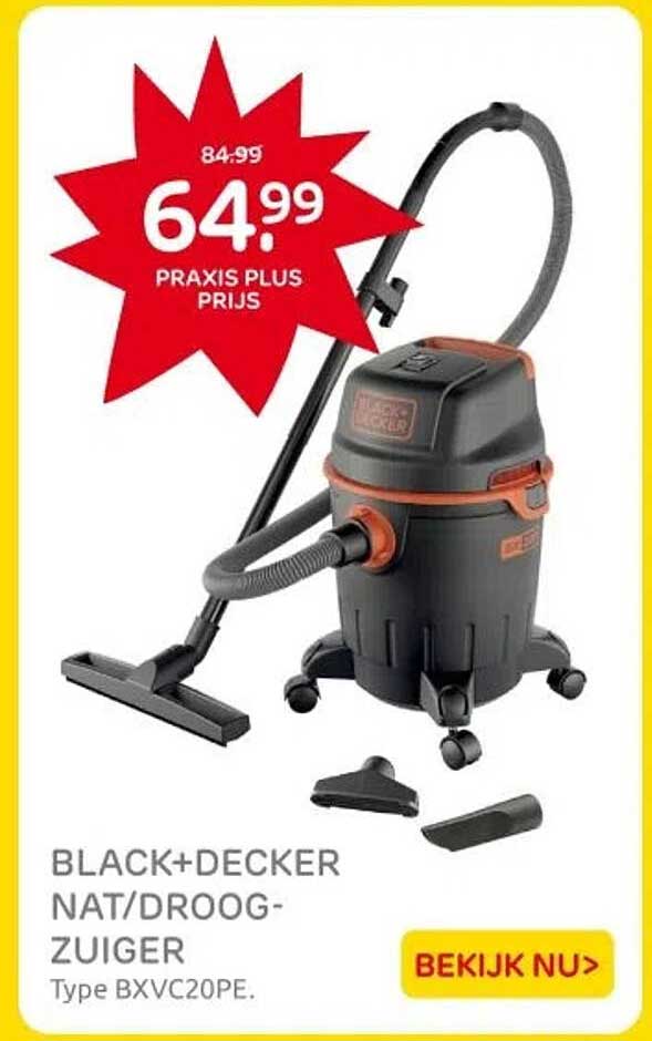 BLACK+DECKER NAT/DROOG-ZUIGER Type BXVC20PE.