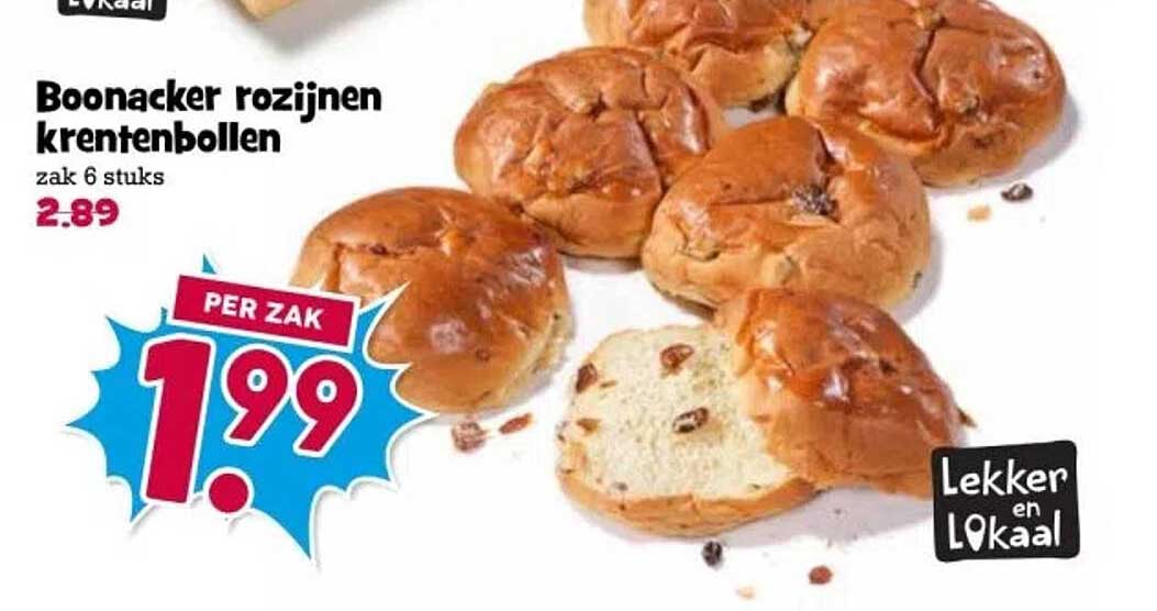 Boonacker rozijnen krentenbollen
