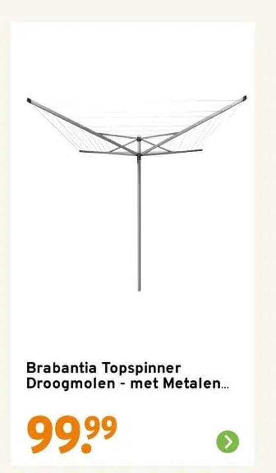 Brabantia Topspinner Droogmolen - met Metalen...
