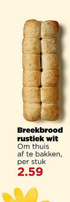 Breekbrood rustiek wit