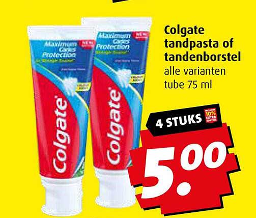 Colgate tandpasta of tandenborstel alle varianten tube 75 ml