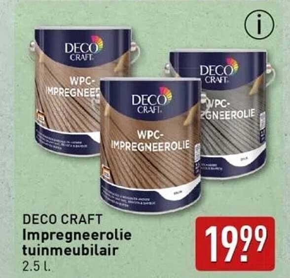 DECO CRAFT Impregneerolie tuinmeubilar 2.5 l.