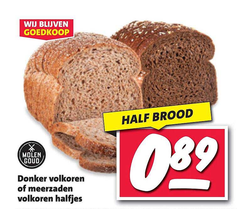 Donker volkoren of meerzaden volkoren halfjes