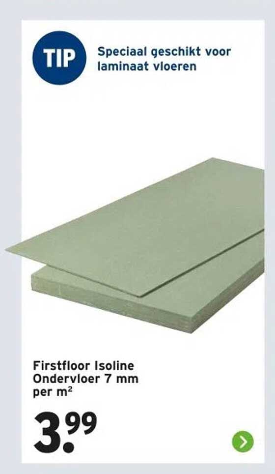 Firstfloor Isoline Ondervloer 7 mm per m²