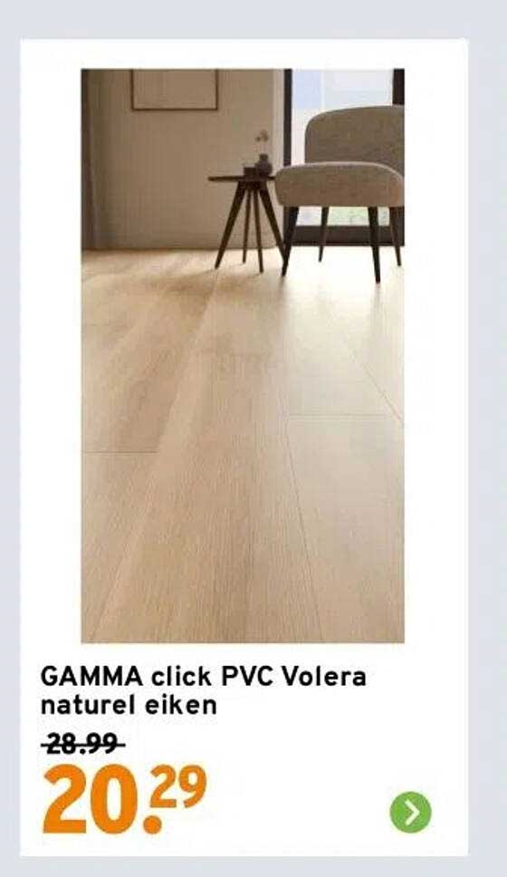 GAMMA click PVC Volera naturel eiken