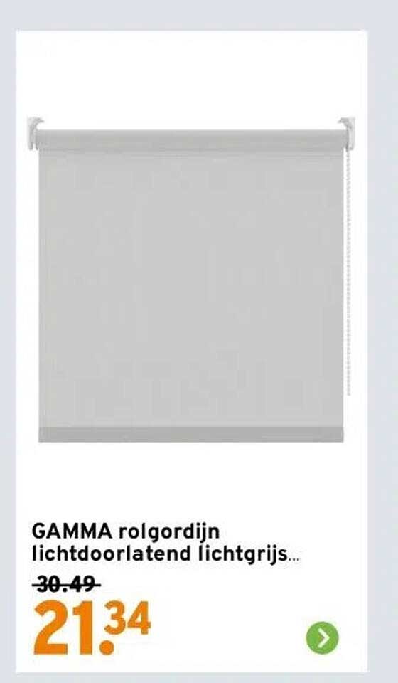 GAMMA rolgordijn lichtdoorlatend lichtgrijs