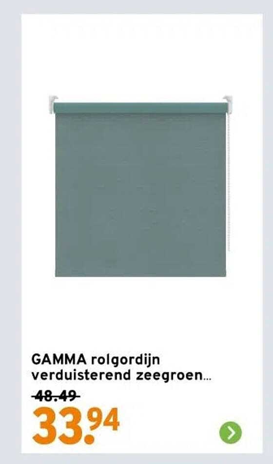 GAMMA rolgordijn verduisterend zeegroen