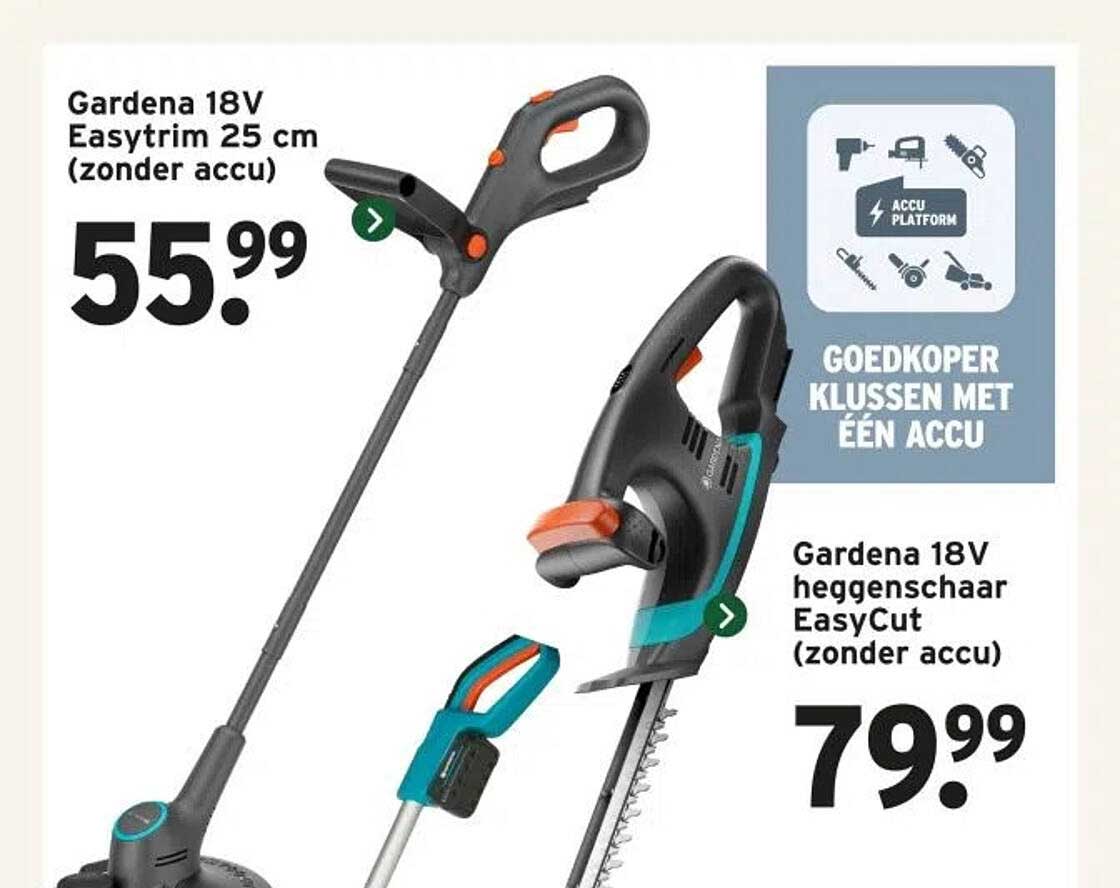 Gardena 18V Easyrtrim 25 cm (zonder accu)