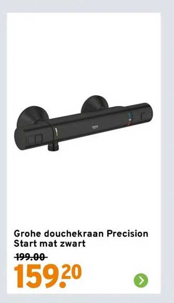 Grohe douchekraan Precision Start mat zwart