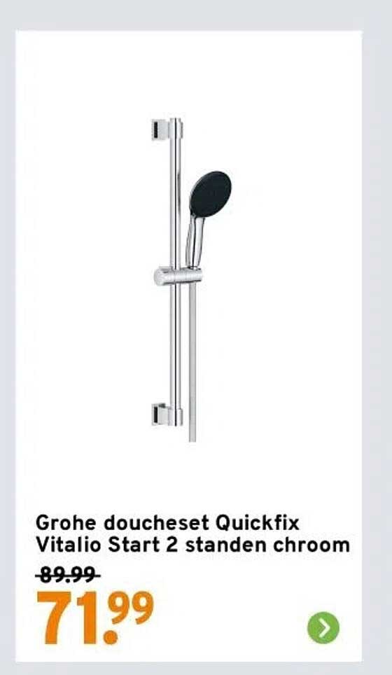 Grohe doucheset Quickfix Vitalio Start 2 standen chroom