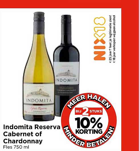 Indomita Reserva Cabernet of Chardonnay Fles 750 ml