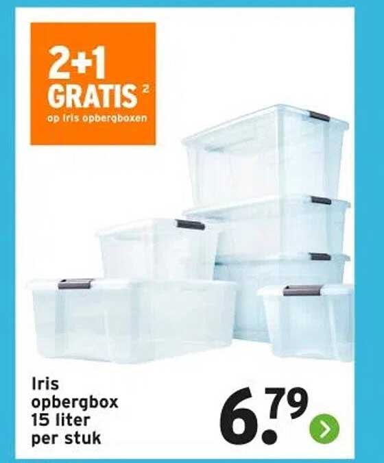 Iris opbergbox 15 liter per stuk