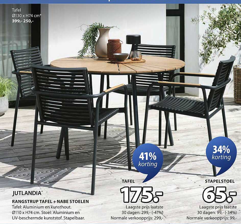 JUTLANDIA RANGSTRUP TAFFEL + NABE STOELEN
