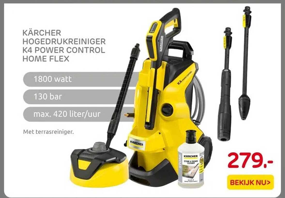 KÄRCHER HOGEDRUKREINIGER K4 POWER CONTROL HOME FLEX