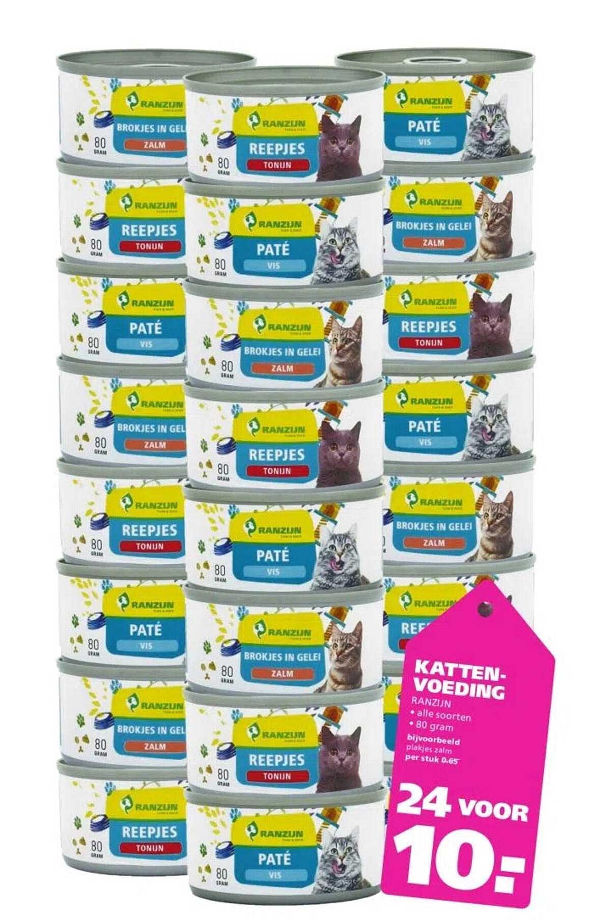 Kattenvoeding Ranzijn - 24 voor 10: