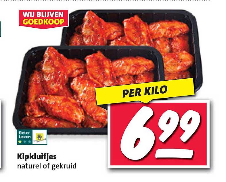 Kipkluifjes natuur of gekruid