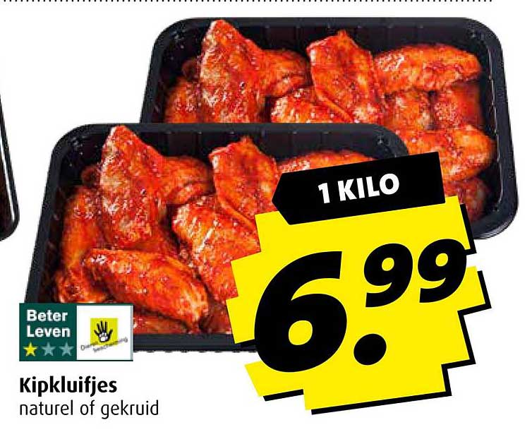 Kipkluifjes natuurlijk of gekruid