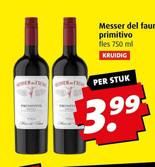 Messer del fauno primitivo fles 750 ml