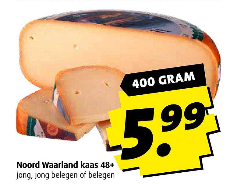 Noord Waaarland kaas 48+ jong, jong belegen of belegen
