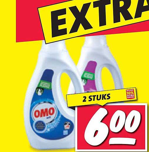 Omo Wasmiddel 2 Stuks