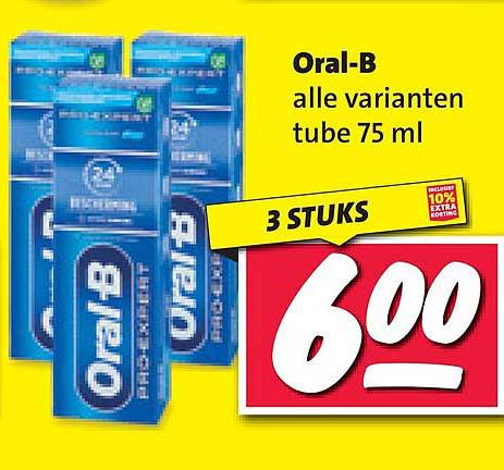 Oral-B alle varianten tube 75 ml